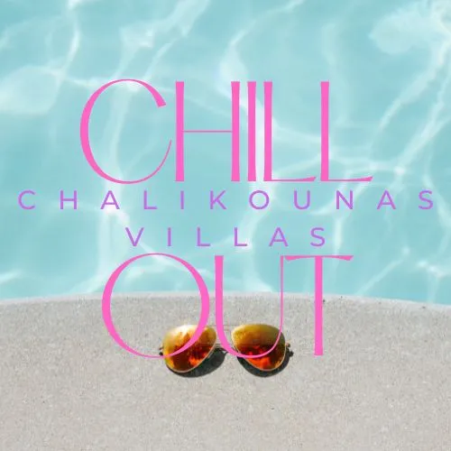 Chill Out Chalikounas Villas logo in Halikounas beach